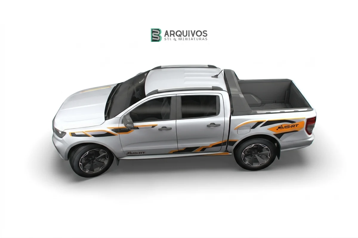 Modelo 3D STL - Ford Ranger MS RT Double Cab 2022 — foto 2